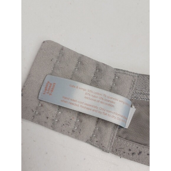 Cacique Padded Lightly Lined Bra Full Coverage Floral Gray Purple Wired Sz 40D - Picture 7 of 7